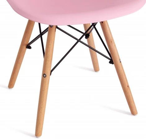 Обеденный стул Tetchair CINDY (Дерево бук,Металл,Пластик/Розовый)