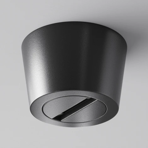 Чаша накладная для двойного вывода ленты черная Maytoni Accessories for system Parity TRA130CRDuo-B