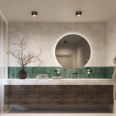 Накладной точечный светильник SP-BISCOTTO-R120-12W Warm3300-MIX (BK, 80 deg, 230V) (Arlight, IP54 Металл) 055010 (LED)