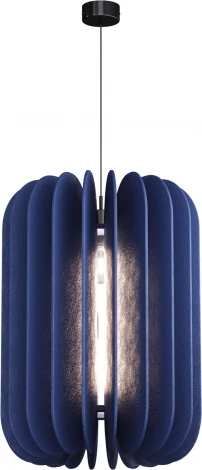 Подвесной светильник ST Luce Sentito SL3004.433.01 Черный/Синий E27 1*60W (220V, на проводе, круглые)