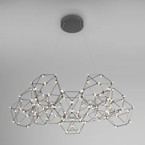 Подвесной светильник Uma 90169/12 черный жемчуг Eurosvet (LED, 220V, на тросе)