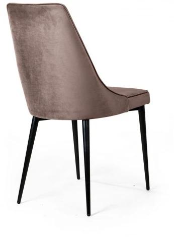 Стул Oliver, бархат пепельно-бежевый 25/ чёрный конус Top Concept OLIVER 75262