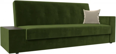 Диван-книжка Лига-020 стол слева (Зеленый,Бежевый/Микровельвет) Лига Диванов арт.118498L