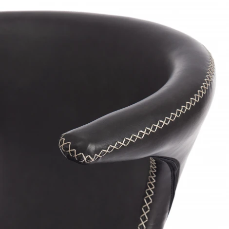 Стул FLAIR (mod. 9020) коричневый 1/черный (экокожа/металл)