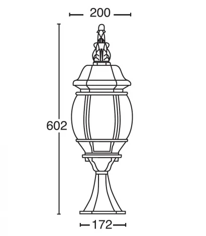 Наземный фонарь Oasis Light America L W 83404L