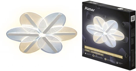 Потолочная люстра светодиодная с ДУ Ritter Lucino 52382 6