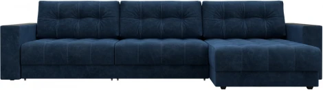 Диван угловой с декором Лига-049 НПБ Лонг Лига Диванов (Велюр) арт.128303