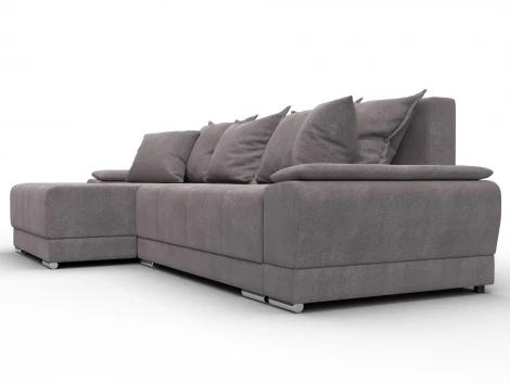 Диван угловой Лига-119 угол левый (ДСП,Брус,Фанера,ЛДС,Велюр/Бежевый) Лига Диванов 137095L