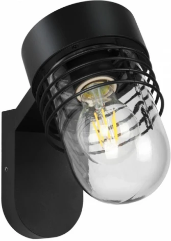 Настенный уличный светильник Novotech Cayen 370973 STREET черный IP54 E27 max 25W 220V