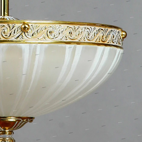 Люстра потолочная Ambiente by Brizzi Navarra, 5 ламп, золото с белым