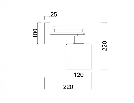 Бра MyFar Bona MR1590-1C (220V)