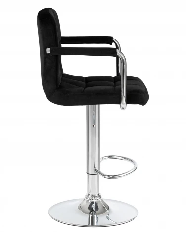Стул барный KRUGER ARM (черный велюр (MJ9-101))