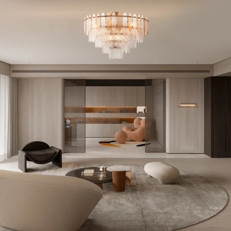 Потолочная люстра хрустальная на штанге Arte Milano Sorrento-1309 371309/9/40/580 GD (220V)