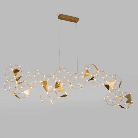 Подвесной светильник светодиодный Eurosvet Uma 90368/14 медь (220V, на тросе)