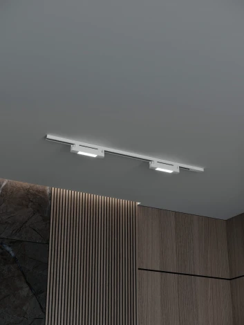 Трековая система в сборе накладная однофазная 220V Hesby Lighting №1 однофазная накладная Skylite HSBL_kompl_S001_NI1W4K