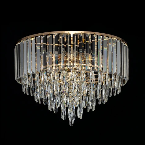 Потолочная люстра каскадная хрустальная Citilux Leonna CL320182