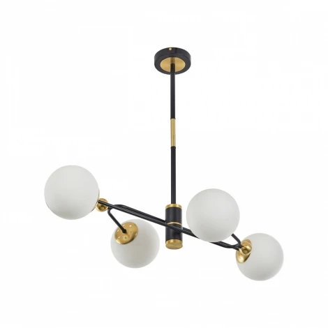 Потолочная люстра на штанге Arte Milano 272708/4 BK/GD (220V, шарики)