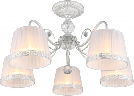 Потолочная люстра на штанге Campovaglio OML-54117-05 (220V, хрусталь, подвески)