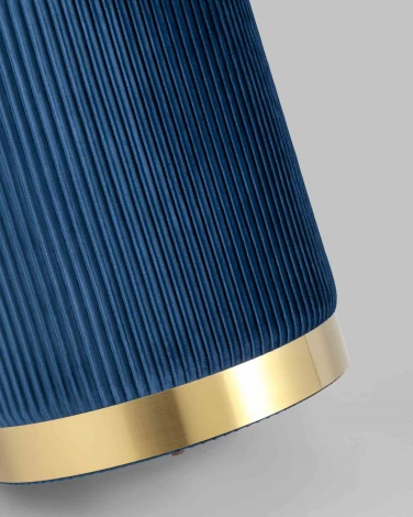 Пуф Шарлотта с ящиком велюр синий УТ000025561