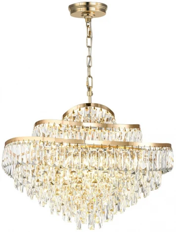 Подвесная люстра Odeon Light Wayta 5073/14 золото/прозрачный/металл/хрусталь E14 14*40W (220V, на цепи)
