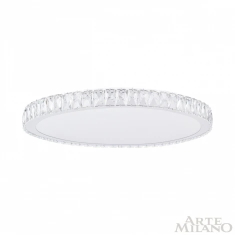 Потолочный светильник круглый Arte Milano 310122/D600 NI (регулировка яркости, LED, 220V, пульт управления, круглые)