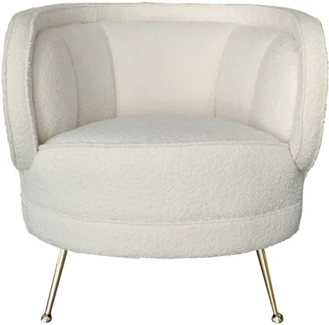 Кресло Garda Decor ZW-852 WH (Хром/Белый)