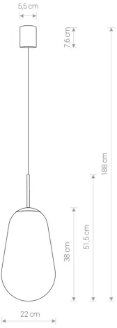 Подвесной светильник Nowodvorski Pear M 7798 (220V, на проводе)