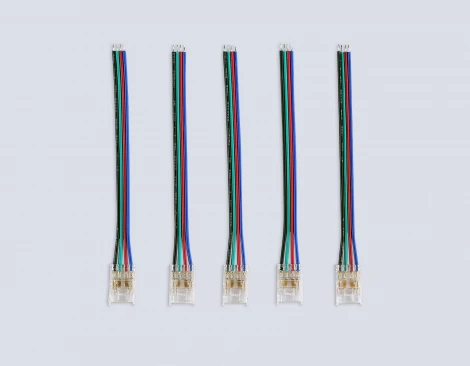 Соединитель гибкий односторонний COB RGB 12/24V для лент 10mm (4 конт.) (5шт) Ambrella Illumination GS7411