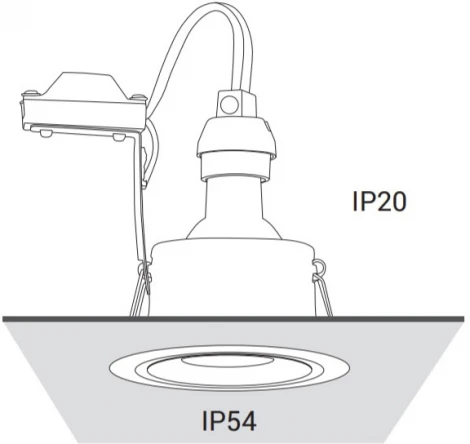 Встраиваемый точечный светильник Nowodvorski Foxtrot 8373 (220V, IP54)