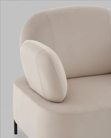 Кресло Кэнди велюр бежевый Stool Group арт.УТ000041757