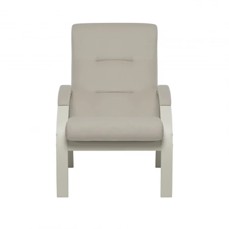 Кресло Leset Лион 4687206966659 Фанера,Береза,Шпон, Велюр, Бежевый, Слоновая кость