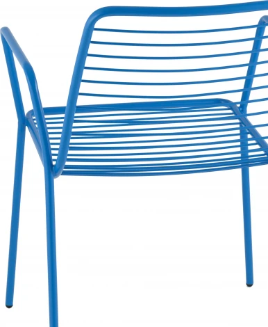 Стул с подлокотниками Дели металл голубой Stool Group (арт.УТ000039269)