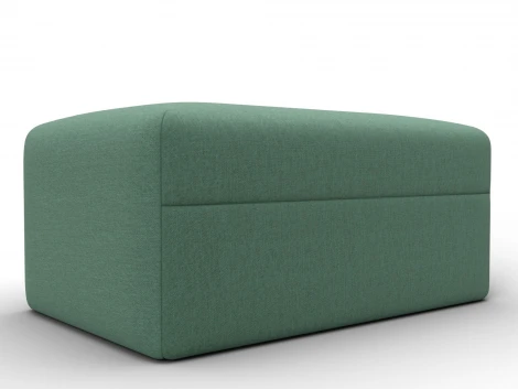 Модуль пуф Лига-060 НПБ (ЛДСП,Брус,Фанера,Рогожка/Зеленый) Лига Диванов 129737