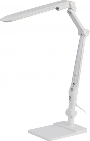 Офисная настольная лампа светодиодная на струбцине с регулировкой цветовой температуры и яркости ЭРА NLED-497-12W-W (220V, сенсорный выключатель)