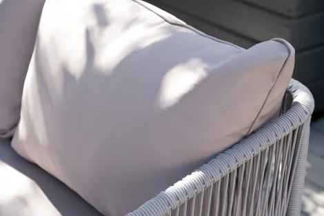 Модульная угловая лаунж-зона из роупа (веревки), цвет светло-серый 4SIS Канны KAN-S5C1T1-5-SET H-gray