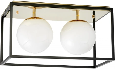 Потолочный светильник Lumina Deco Maldini LDC 8060-2 F.GD+BK (220V, шарики)