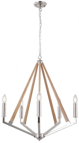 Подвесная люстра Lussole Clovis LSP-8744 (220V, на цепи, свеча, IP21)
