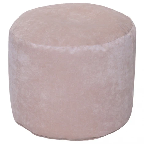 Пуфик Dreambag Круг Бежевый Микровельвет (Классический) 4012001