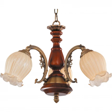 Подвесная люстра N-Light 854 854-03-03 красное дерево+бронза