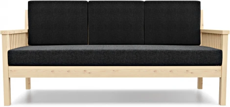 Диван Arsko Норман Б сосна графитовая рогожка