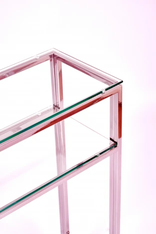 Консольный стол AllConsoles 1044-CS clear серебряный