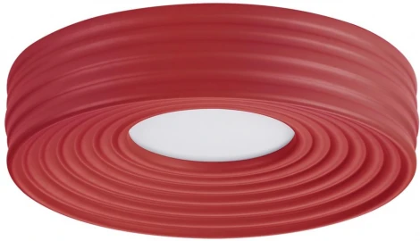 Потолочный светильник круглый Sonex Macaron 7705/40L металл/пластик/белый/красный LED 40Вт 4000K D470 IP20 (220V, круглые)