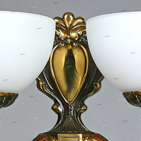 Бра Ambiente by Brizzi Toledo, 2 плафона, бронза с белым