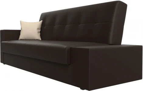 Диван-книжка Лига-020 стол справа (Коричневый,Бежевый/Экокожа) Лига Диванов арт.118542