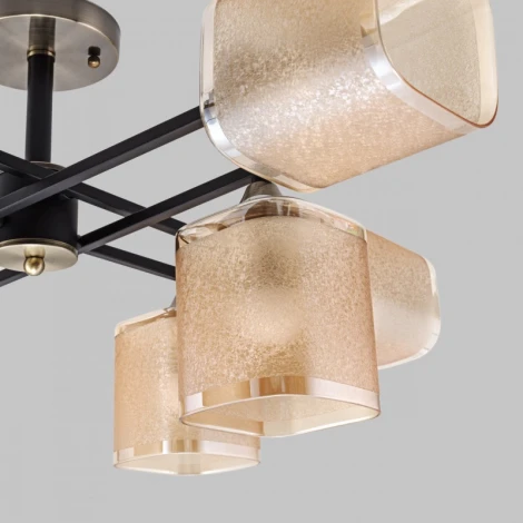 Потолочная люстра на штанге Imex MD.4212-8-S-BK+AB