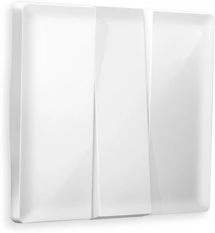 Лицевая панель Ambrella Volt ALFA (Белый глянец) для 3-клавишных выключателей QUANT AP1050