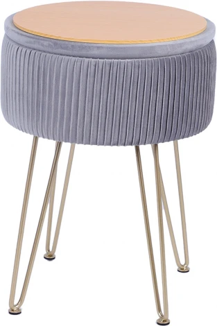 Пуф Астор серый Stool Group арт.УТ000039497