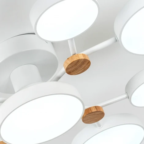 Потолочная люстра светодиодная с пультом с регулировкой цветовой температуры и яркости LED4U LED4U L3201-780 WT