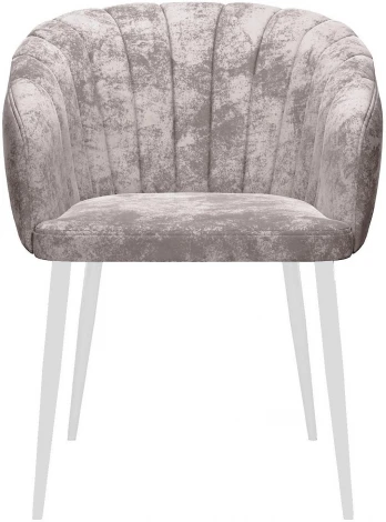 Стул DikLine 441 M02 бежевый, ножки белые арт.00-00073880