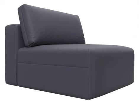 Модуль диван Лига-060 НПБ (ЛДСП,Брус,Фанера/Пластик/Экокожа/Серый) Лига Диванов 130075